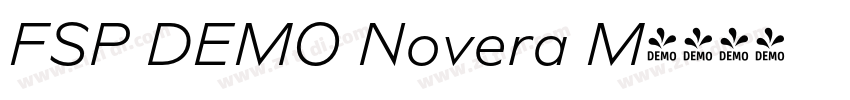 FSP DEMO Novera M字体转换 FSP DEMO Novera M字体转换